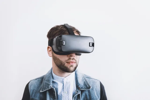 virtual, virtual reality, technology, reality, digital, 3d, headset, device, entertainment, modern, goggles, glasses, tech, simulation, game, gadget, metaverse, person, man, vision, futuristic, cyber, simulator, video. Cyber insurance exposure base: revenue, records, industry