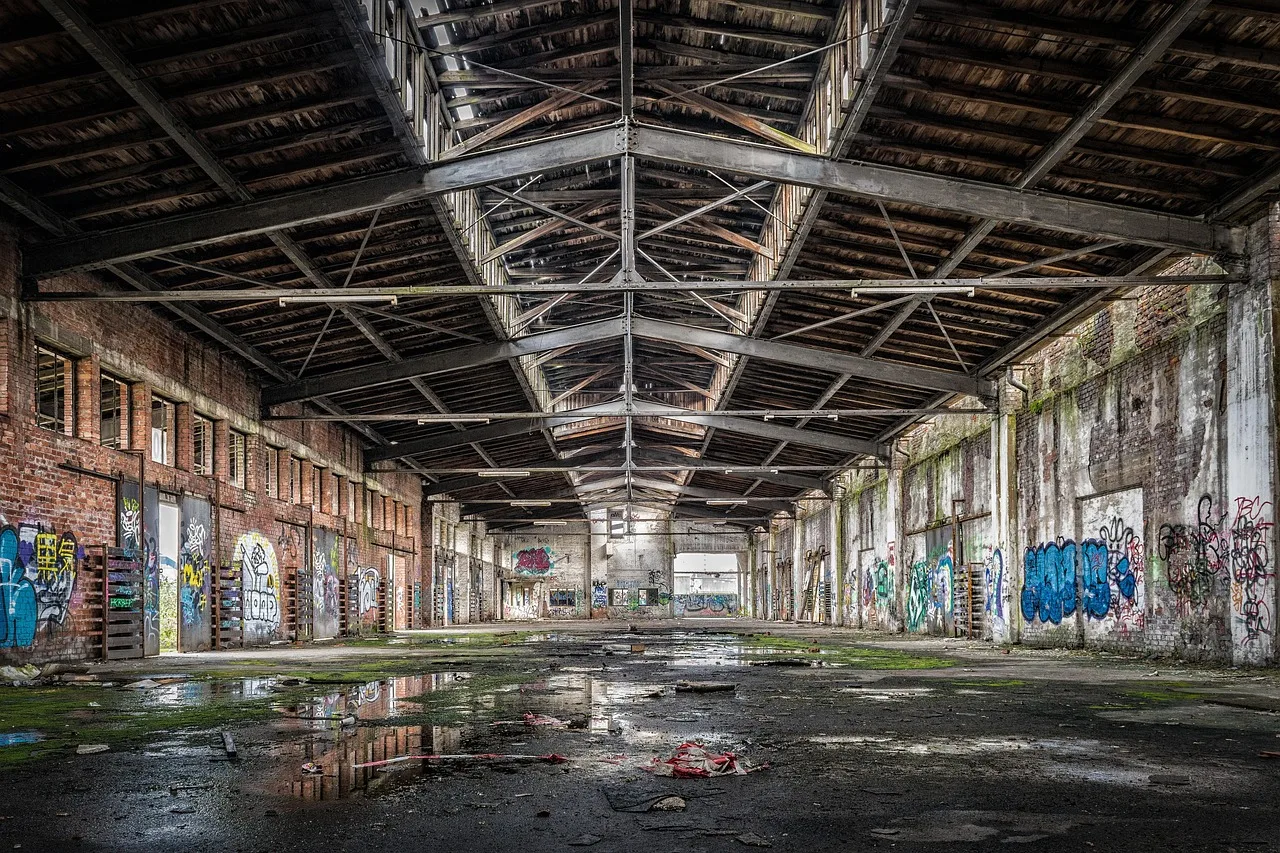 destruction, building, architecture, dirty, interior, garage, rusty, building, garage, garage, garage, garage, garage. How a Commercial Insurance Premium Is Built and What Sits Outside It